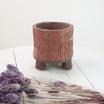 [인아트스튜디오] 국산 소형 사계 (원형) (7종/택1) - 원형 다육 예쁜 도자기 금 분재 꽃 넓은, 7-와인