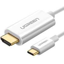 Ugreen USB3.1(Type-C) to HDMI 케이블 1.5m/U-30841/C타입/4K UHD 60Hz 해상도/스마트폰 미러링/삼성 DEX 모드 지원/3중 차폐/복제모드/