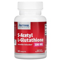 [Jarrow Formulas] S-Acetyl L-Glutathione S-아세틸 L-글루타치온 100mg 60타블렛, 1개, 기본