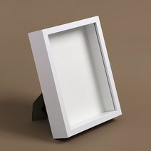 입체 관액자 6x8 화이트 소품 캘리그라피 박스액자