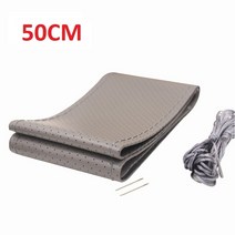 이베코 트럭 호환 IVECO 볼보 캐터필러 맥 사브 프리라이너 이스즈 가죽 버스 자동차 핸들 커버 42 cm 45 4750, 6.Gray 50CM