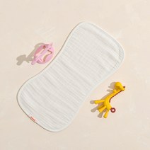 쥬와엔 거즈 트림패드 아기 침받이 엄마 턱받이 수유용품, 아이보리
