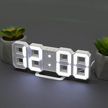 [코스트코] 오리엔트 화이트 LED 탁상시계 21cm