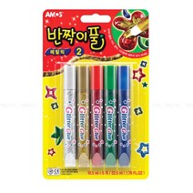 아모스 5색 메탈릭 반짝이풀 2번 반짝이펜 글리터-2802EA, 본상품선택
