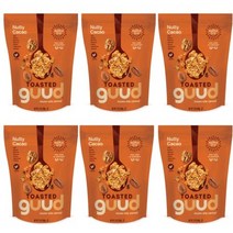 guud nutty cacao 구운 뮤솔라 시리얼 12온스 약간 달콤한 뮤즐리 글루텐 프리 귀리 건포도 바나나 아몬드 피칸 카카오 닙스 호두 비건 비 GMO 인증 코셔, 견과류 카카오, 1개(6개들이)