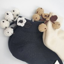 방울 여성 골프 양말 니트 뜨개 방울꽃 스포츠 발목 양말 바닥 폭신, 흰양말+빨강방울