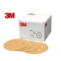 3M 후킷골드 5인치 원형사포(100장), P500, 100개