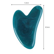 넥크림 목주름패치 밀랍 수지 Gua Sha 스크레이퍼 보드 마사지 Guasha Stone For Chin Neck 페이스 리프팅 링클 리무버 뷰티 케어, [02] Blue, 02 Blue