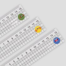 디자인아지트 네임 투명자 15cm 컬러팝 (문구제작 개별포장) 1105331, 그린, 한글13