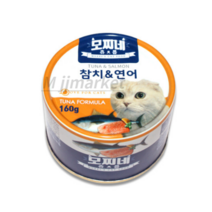 모찌네 고양이캔 츄릅 주식캔 24p, 다랑어 + 연어, 160g, 24개