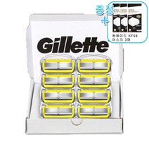 질레트 퓨전 프로쉴드 옐로우 면도날 8입 정품 + 사은품, 8개입 x 1개