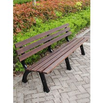 야외 발코니 벤치 의자 옥외용 정원 공원 농막 더블, 등받이가 없는 1.5m 옐로우