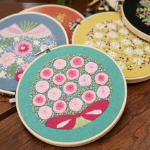 키밍 프랑스 자수 패키지 DIY 집순이 취미생활, 쿠팡 옐로우