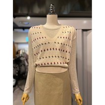 ab.fz 잔꽃 자수 베스트 니트 (ABXW4QW34J) US