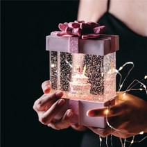발레리나 생일케익 선물상자 워터볼 스노우볼 오르골 기념일 크리스마스 선물, 2.생일케익 선물상자 워터볼