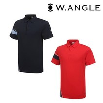 와이드앵글 최초가 109 000원 WMM21248 남성 CF FIN FIT 사선 배색 반팔티셔츠