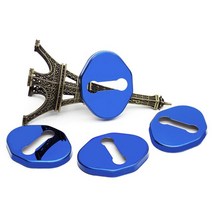 4pc 3D 스테인레스 스틸 자동차 도어 보호 커버 스티커 장식 액세서리 엠 블 럼 케이스 맞는 마쓰다 MX-5 2009-, [03] blue