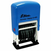 샤이니 자동 넘버링 S-409 6단 4mm 문구용넘버링 날짜 넘버링 숫, 단일 잉크 색상