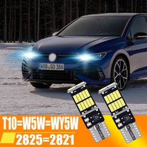슈퍼 브라이트 LED Canbus 자동차 내부 독서등 T10 W5W WY5W 2825 자동 주차 램프 웨지 테일 사이드 전구 1 팩, 01 White, 02 10 pieces W5W T10, 01 T10