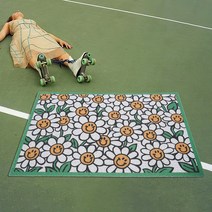 디자인 코일 현관매트, 특대형, 데이지