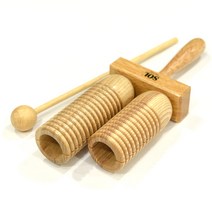 Sol 투톤 우드블럭 우든 아고고블럭 말렛포함 HW-200S