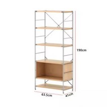 베란다선반 심플한 플로어 스탠딩 수납선반 주방수납 일제 스테인레스 스틸 북유럽 서재 다층 칸막이선반 발코니 수납장 베란다 펜트리 철제 스텐 선반, 10.  63.5*41*190 (캐비닛1개+ 선반4개)