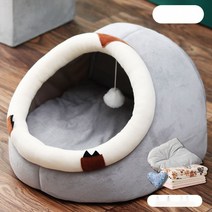 강아지 침대 반려동물 쿠션 중형 반려견 소프트 방석 베드, S[3kg속고양이 2kg-사랑머리받이 선물+쿠, 13.럭셔리 도톰【그레이 나무늘보+담요】특허