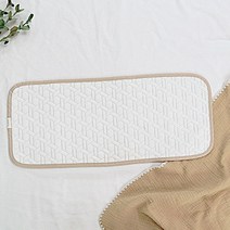 마롤로뜨 아기 베개 커버 듀라론 쿨링 유아 아기땀 베개 패드 신생아, 듀라론 쿨링 유아베개 커버 - 눈꽃 베이지