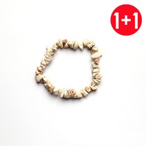 뚜루뚜루 [1+1] 천연 크리스탈 자갈 스판 팔찌P00171칠색 자갈 팔찌