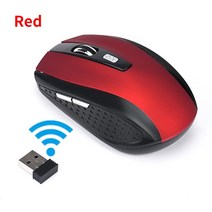 게임마우스 게이밍 Raton-게임용 마우스 2.4GHz 무선 USB 수신기 프로 게이머 PC 노트북 데스크탑 컴퓨터, [02] Black