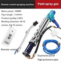 퍼티기계 자동 페인트 줄퍼티 빠데 스포터 타카 석고 휴대용 폴리우레탄 시멘트 그라우팅 다기능 고압 방수 1500W, 1.빨간