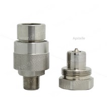 커플러 SIZE-B 1/4 스레드 잠금 퀵 내부 외부 유압 초고압 잭 3/8 인치, [01] Female-NPT, [02] 3/8