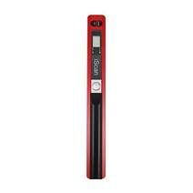 책스캔 북스캔 IScan 900 인치 당 점 미니 휴대용 핸드 헬드 A4 문서 스캐너 비즈니스 사진 영수증 책 지원, 01 빨간