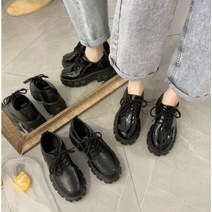 SUSU DC4 여성 로퍼 블랙 워커 유광 무광 1개