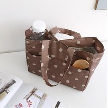 코팅 원단 방수 피크닉백 도시락 가방 천에코백 여자