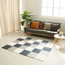 EVA퍼즐매트 놀이방매트 10P 30X30X1.2cm, 쏘쏘 아이보리