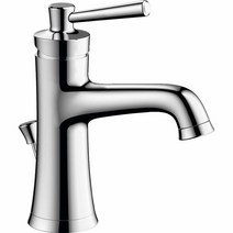 Hansgrohe Joleena 트러디셔널 1핸들 1 20.3cm(8인치) 높이의 욕실 싱크 수도꼭지(크롬 색상) 04771000 3525690717, Chrome_0.5 GPM