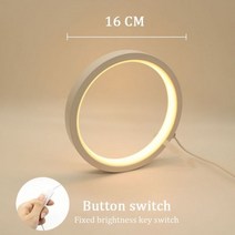 단스탠드 조명 침 실 빈티지 미니 뱅커 스탠드 25cm led 테이블 램프 스마트 app 블루투스 제어 rgb 라운드 야간 조명 usb 무선 원격 제어 침실 장식 머리맡 조명, 16cm 화이트 웜