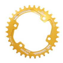 자전거체인휠 크랭크암 snail chainring round for shimano 96, 34톤, 황금