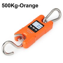 톤백저울 마이크로 크레인 디지털 무게 500kg300kg200kg 분리형 휴대용 헤비 듀티 산업용 후크 스테인레스 스틸, 500kg-오렌지
