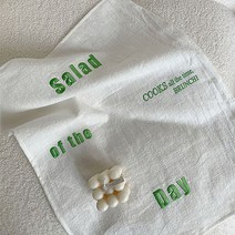 샐러드 홈데코 감성 테이블보 협탁보, 화이트