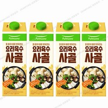 풀무원 요리육수 사골 1000ml 물 없이 간 할 필요없이 바로 부어 요리완성, 4개