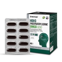엔젯오리진 하이큐 포스파티딜세린 징코 1/200mg x 50캡슐, 1200mg 50캡슐, 1개