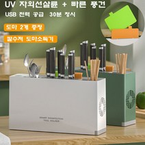니라이프 스마트 주방 소독 건조기 +도마 2개 증정, 초록색