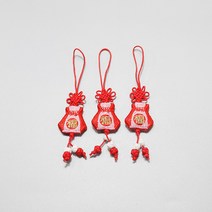 전통매듭복주머니 2.3cm×11cm 빨강 전통공예 장신구줄전통소품 노리프렌즈 만들기재료 전통꾸미기