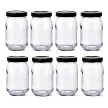글라스락 580 높은형 유리병 블랙 500ml + 뚜껑 랜덤 발송, 128세트