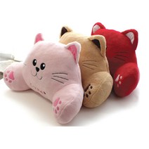 1+1 스마일캣 허리쿠션(BIG) 96847EA_#7, 루다(핑크)_미로(베이지)