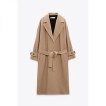 ZARA 자라 벨티드 울 코트 아우터 엣지 오버사이즈
