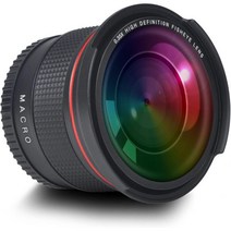 Hisewen 55MM 0.35x Sony SLT-A99V A99II A99 A77II 및 Nikon 카메라용 전문 어안 광각 렌즈 매크로 부분