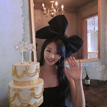 대형 리본 할로윈 머리띠 파티소품 대왕 생일 머리띠, 주황